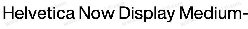 Helvetica Now Display Medium字体转换